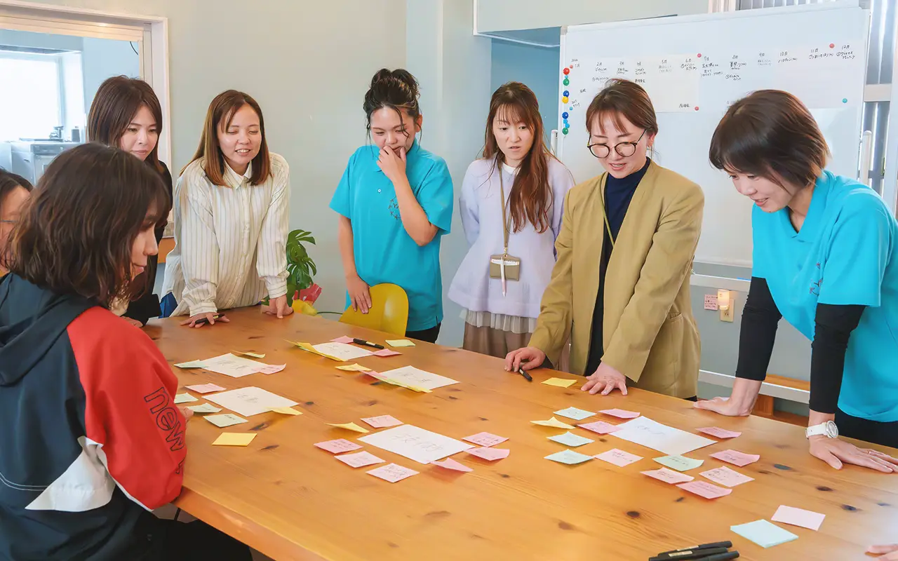 ゆいまわるでは頻繁にチームでケースワークを実施しています。
