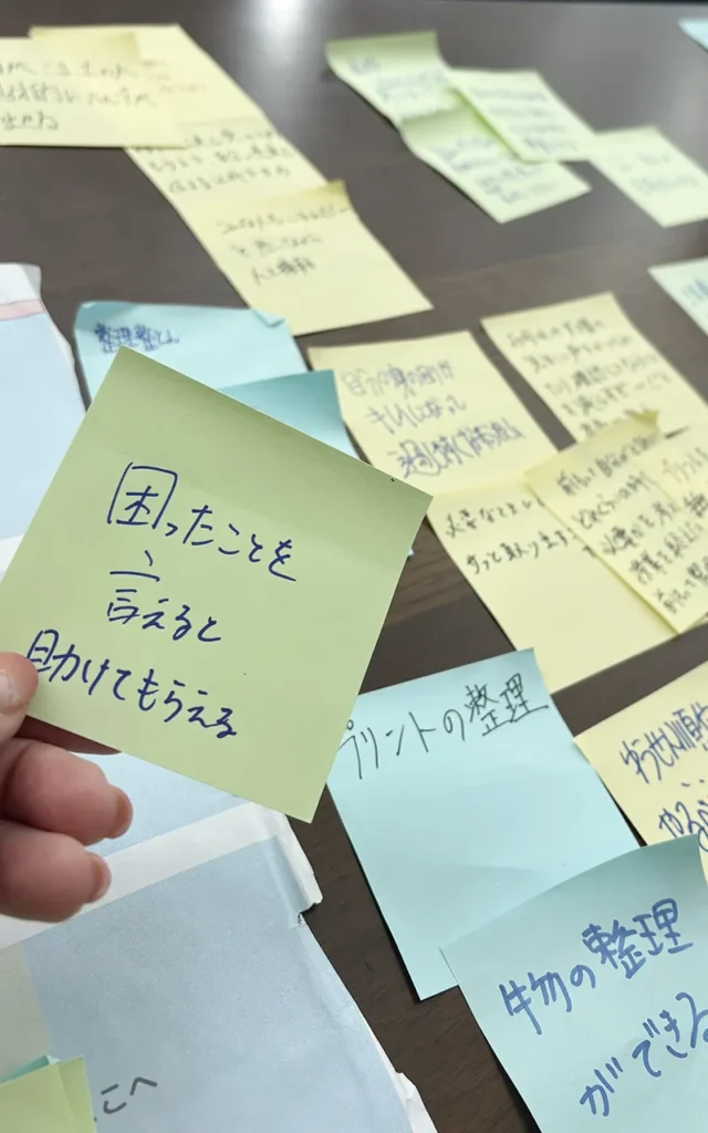 学校訪問支援のチーム会議でのブレストのメモ